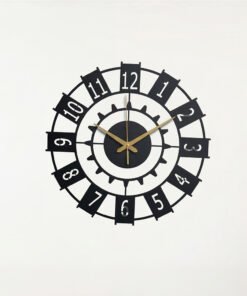 Chrona Gear Metal Wall Clock