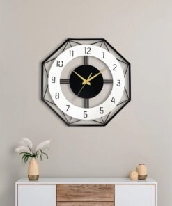 Hexa Edge Metal Wall Clock