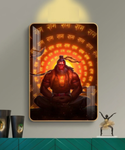 Shri Ram Hanuman Spiritual Wall Art – 24 × 36 Inch